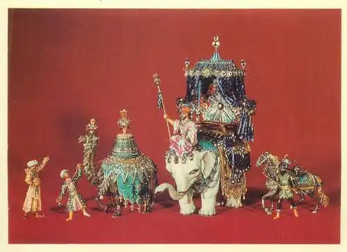 Postcard Group from the Court of the Great Mogul by J.M Dinglinger