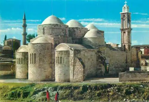 Postcard Cyprus Peristerona Morphou Church of St Barnabas and Hilarion