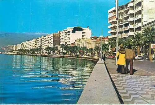 Postcard Turkey Izmir view from Kordon