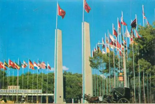 Postcard Turkey Izmir International Fair view