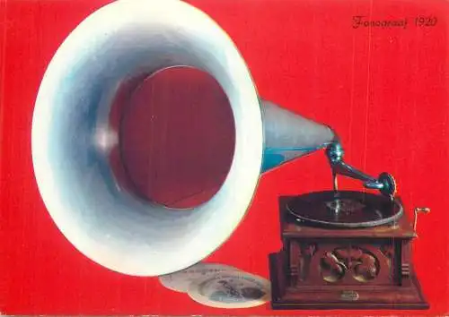 Postcard 1920 phonograph picture
