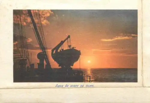 Postcard Mediterranean Sea picturesque sunset view