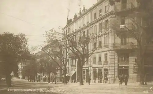 Postcard Switzerland Lausanne avenue de Georgette