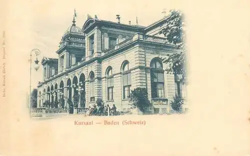 Postcard Switzerland Kursaal Baden