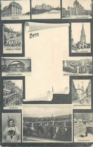 Postcard Switzerland Bern multi view
