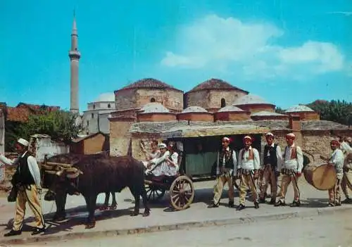 Postcard Kosovo Prizren minaret mosque 1967