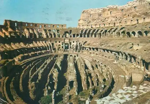 Postcard Italy Lazio Rome Colosseum 1971