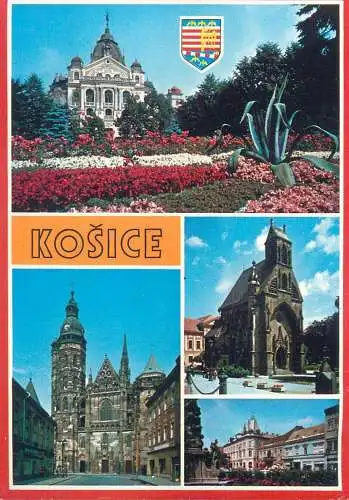 Postcard Slovakia Košice multi view
