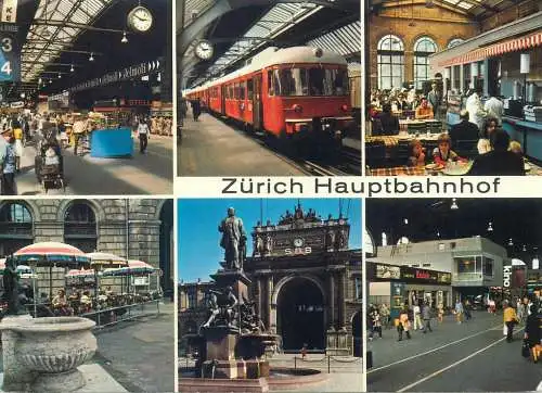 Postcard Switzerland > ZH Zurich multi view train