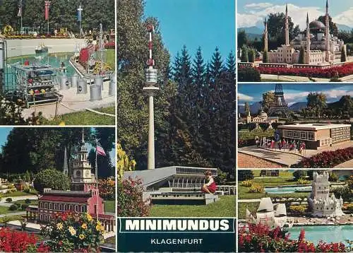 Postcard Austria Minimundus Klagenfurt multi view