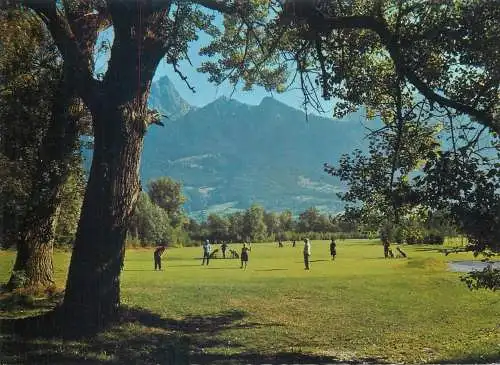 Golf & miniature golf related postcard Switzerland Bad Ragaz 1980