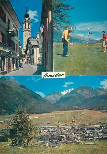 Golf & miniature golf related postcard Switzerland Samedan 1971