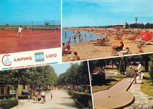 Golf & miniature golf related postcard Italy Lido camping