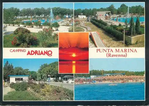 Golf & miniature golf related postcard Italy camping Adriano Punta Marina Ravenna