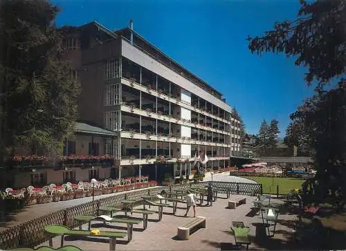 Golf & miniature golf related postcard Switzerland club hotel Valaisia