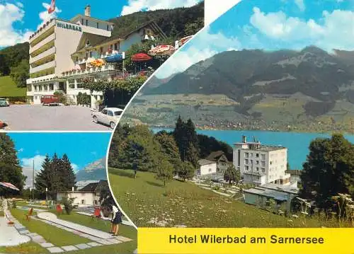 Golf & miniature golf related postcard Switzerland Hotel Wilerbad Wilen Sarnen 1975