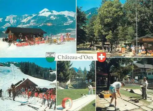 Golf & miniature golf related postcard Switzerland Buvette des Mts-Chevreuils 1983