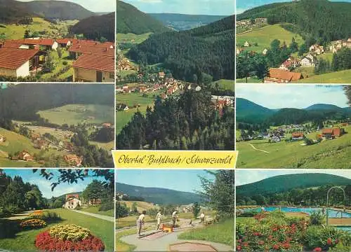Golf & miniature golf related postcard Germany Obertal-Buhlbach im Schwarzwald