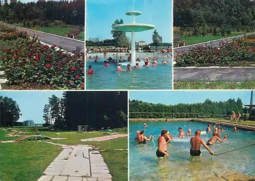 Golf & miniature golf related postcard Germany therme Bad Fussing 1966