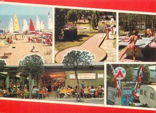 Golf & miniature golf related postcard Italy Lido camping