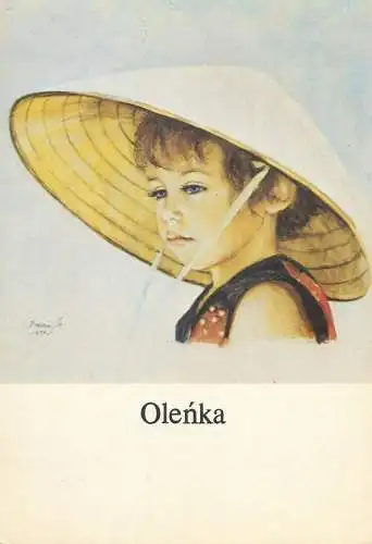 signed Postcard young girl Olenka D. Muszynska-Zamorska painting