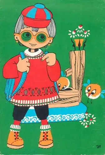 Comics Post card Tany signed illustration drawing hipster girl