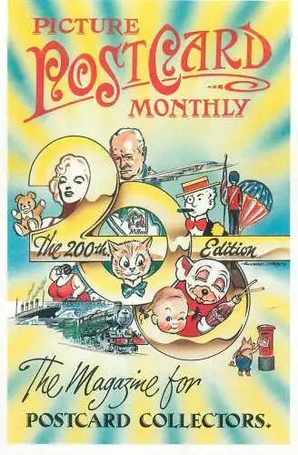 Advertising Picture Postcard Monthly the 200th edition Magazine for Collectors