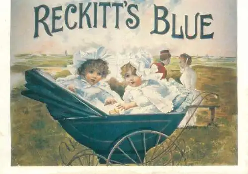 Advertising  Mumbles Railway Postcard Reckitt's Blue by courtesy of Reckitt and Colman Products ltd