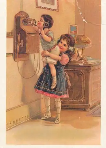 Advertising Libellia 1900 Good Old Days Postcard