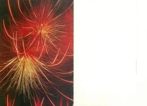 1993 Postcard Winter Holidays greetings fireworks detail aspect