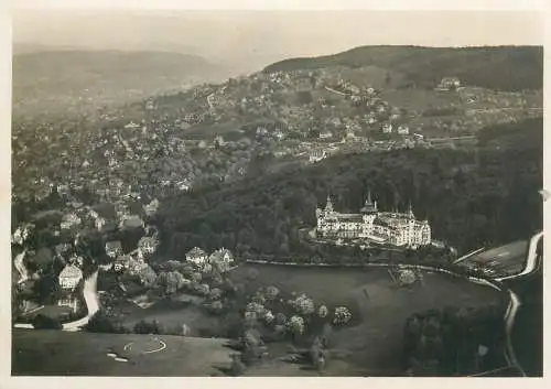 Postcard Switzerland ZH Zurich Dolder Hrand Hotel Zurich 1933 aerial