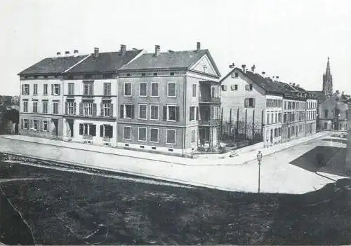 Postcard Switzerland Wallstrasse Herausgegeben vom Basler Heimatschutz 1985
