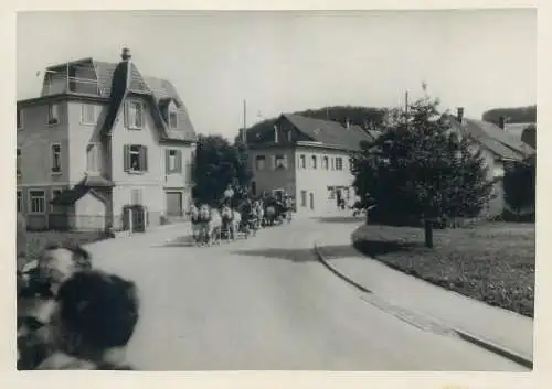 Postcard Switzerland place to identify carriages  rural scene