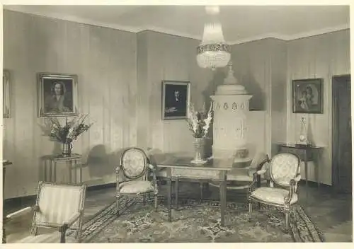 Postcard Germany Mindelheim house interior