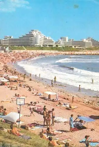 Postcard Romania Black Sea Aurora beach 1987