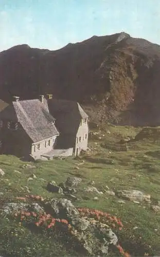 Postcard Romania Fagaras mountain Podragu chalet