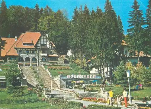 Postcard Romania Predeal city hall 1978