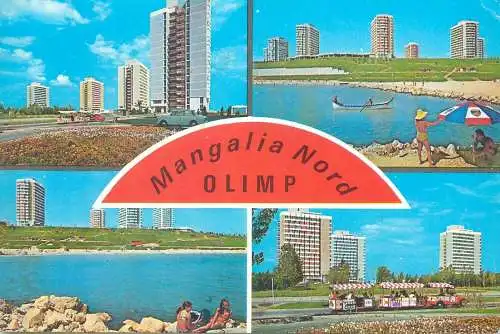 Postcard Romania Black Sea Mangalia North Olimp multi view