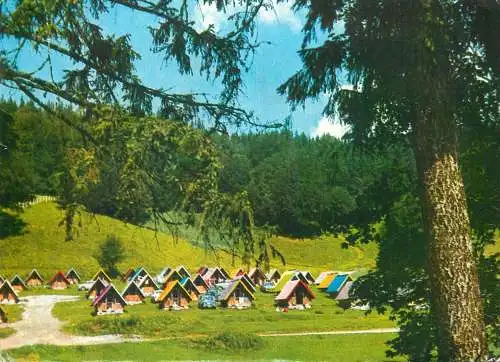 Postcard Romania Borsec camping