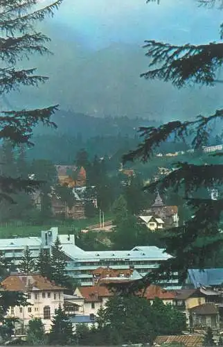 Postcard Romania Sinaia Montana hotel 1980