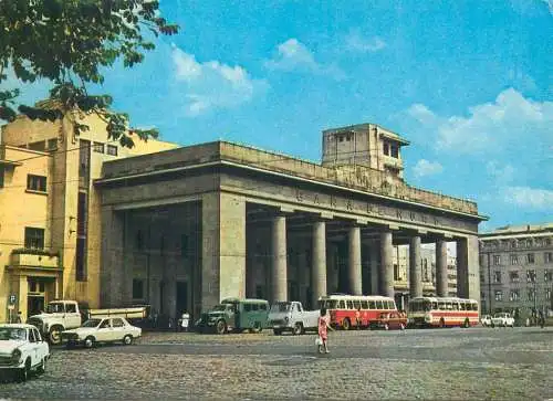 Postcard Romania Bucharest North train station 1977