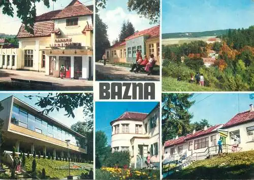 Postcard Romania Bazna multi view 1979