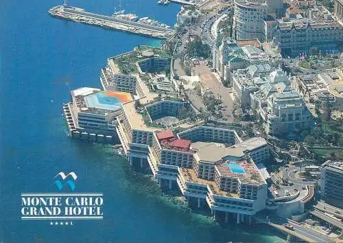 Postcard hotels restaurants Monaco Monte Carlo Grand Hotel aerial 2000