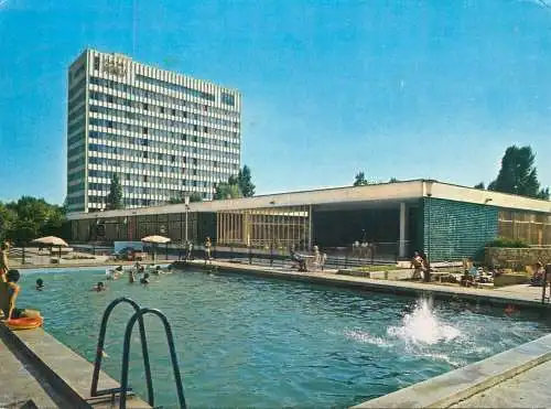 Postcard hotels restaurants Romania Black Sea Mamaia Pearl hotel 1978