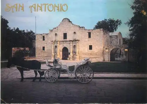 Postcard USA TX Texas The Alamo San Antonio Texas chapel