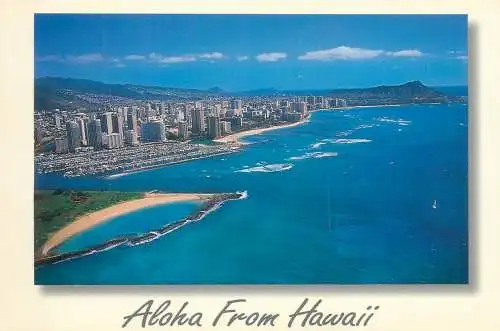 Postcard USA Hawaii aloha from HonoluluHawaii