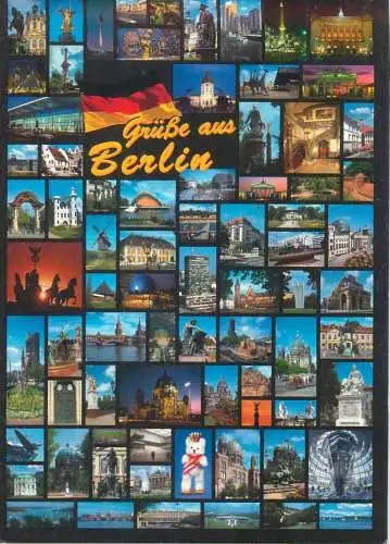 Postcard Germany Berlin multi view