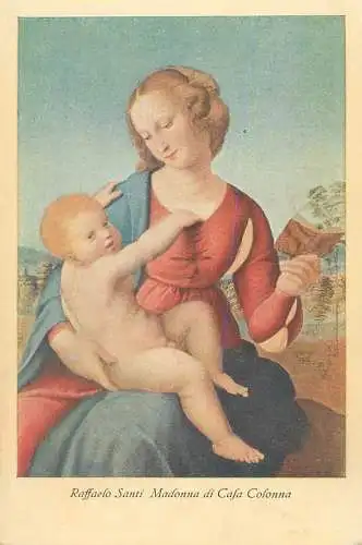 Postcard religious scene Germany Verlag von Julius Bard Berlin Mary and child Jesus