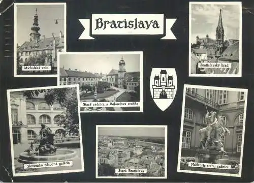 Postcard Slovakia Bratislava 1970