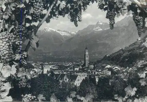 Postcard Italy Merano panorama
